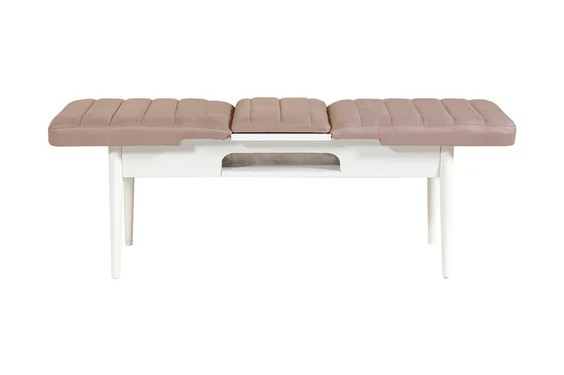 Valsot Förlängningsbar Matgrupp 129 cm - Vit/Grå - Möbler - Bord & matgrupper - Matgrupper