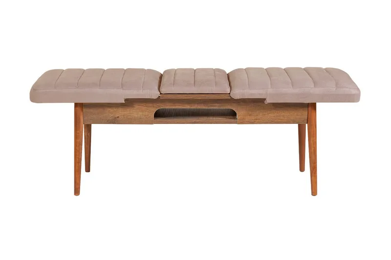 Valsot Förlängningsbar Matgrupp 129 cm - Vit/Grå - Möbler - Bord & matgrupper - Matgrupper