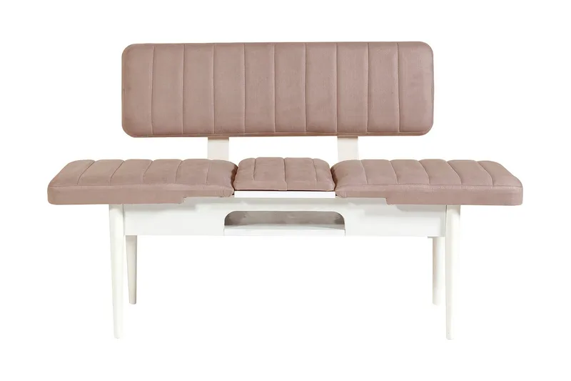 Valsot Förlängningsbar Matgrupp 129 cm - Vit/Grå - Möbler - Bord & matgrupper - Matgrupper