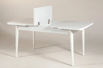 Valsot Förlängningsbar Matgrupp 129 cm - Vit/Grå - Möbler - Bord & matgrupper - Matgrupper