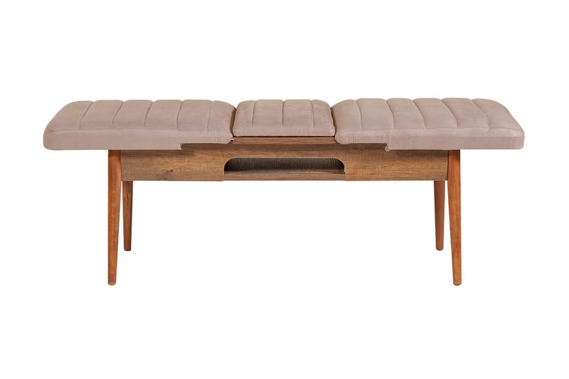 Valsot Förlängningsbar Matgrupp 129 cm - Vit/Mörkbrun - Möbler - Bord & matgrupper - Matgrupper