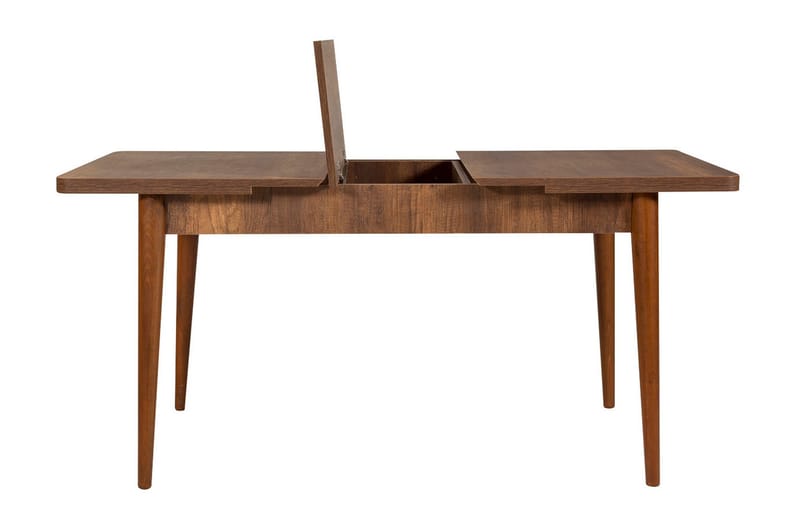 Valsot Förlängningsbar Matgrupp 129 cm - Vit/Mörkbrun - Möbler - Bord & matgrupper - Matgrupper