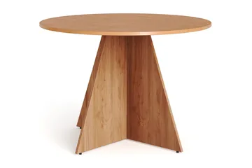 Vera Matgrupp 110 cm runt i Ek med 4 Eira Matstolar - Ek - Möbler - Bord & matgrupper - Matgrupper