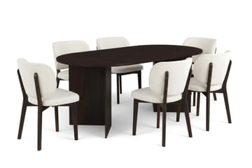 180 cm - Vitlaserad ek