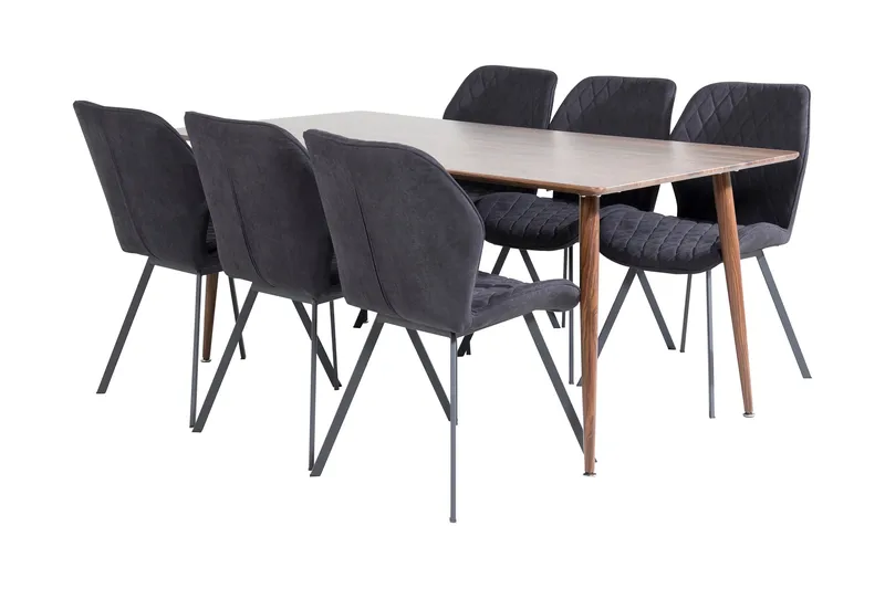 Ypas Matbord 180 cm med 6 st Sumoas Matstol, undefined