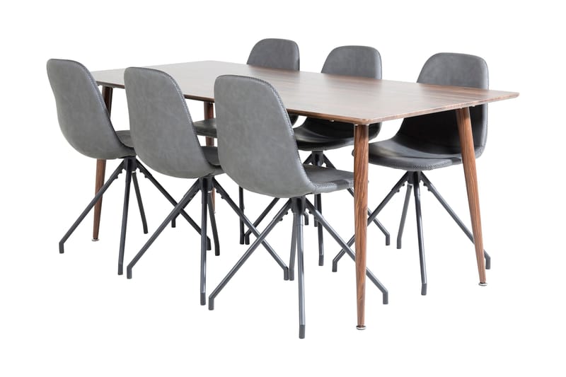 Ypas Matbord 180 cm med 6 st Ypas Matstol, undefined