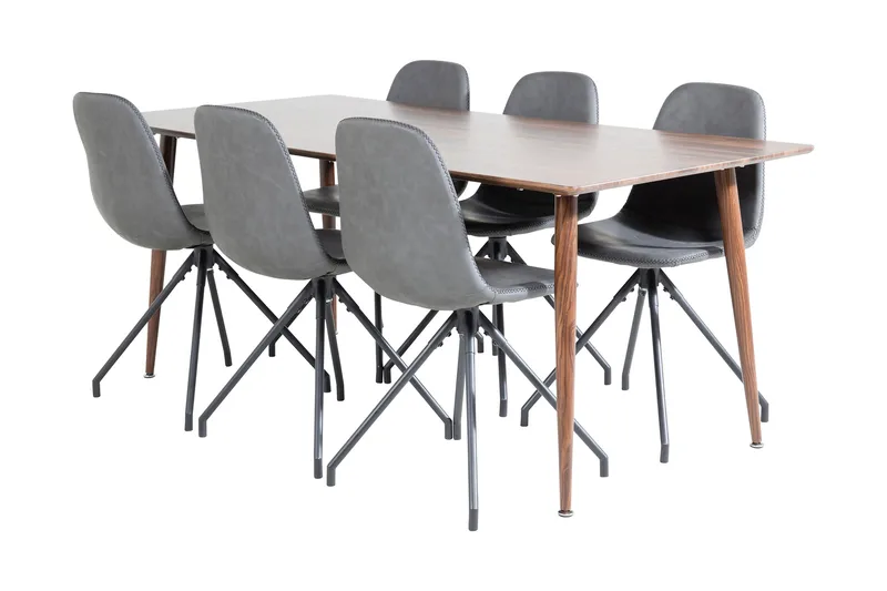 Ypas Matbord 180 cm med 6 st Ypas Matstol, undefined