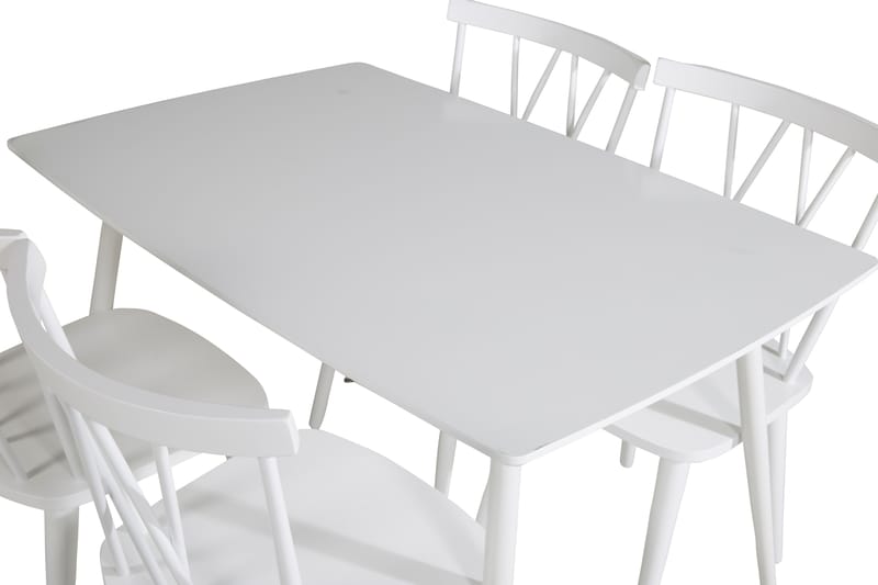 Ypas Matgrupp 120 cm inkl 4 Mollan Stolar - Vit - Möbler - Bord & matgrupper - Matgrupper