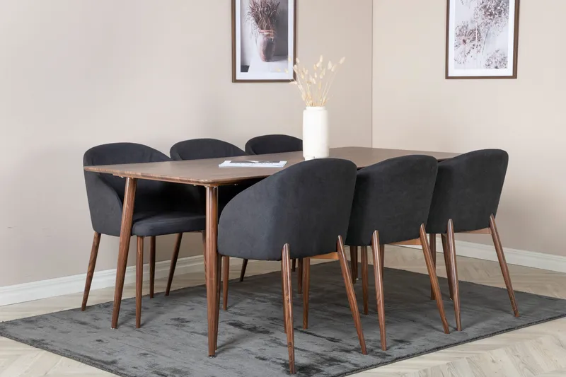 Ypas Matgrupp 180 cm + 6 st Kullersbro Matstolar, undefined