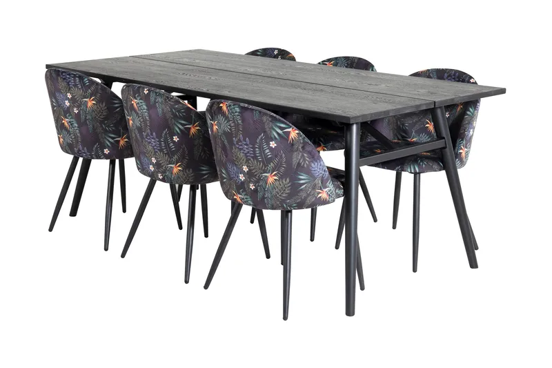 Zenazmi Matgrupp 195 cm + 6 Sedavi Matstolar, undefined