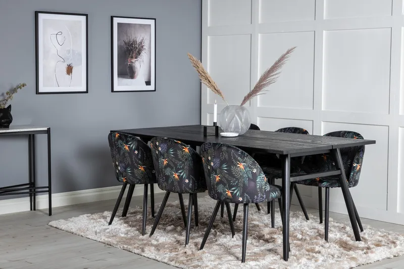 Zenazmi Matgrupp 195 cm + 6 Sedavi Matstolar - Möbler - Bord & matgrupper - Matgrupper