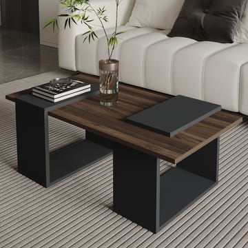 Matris Soffbord 90x37x46,6 cm - Valnöt/Antracit - Möbler - Bord & matgrupper - Soffbord