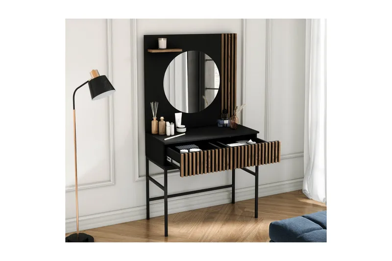 Meorati Sminkbord 85x60 cm - Brun - Möbler - Bord & matgrupper - Sminkbord & toalettbord