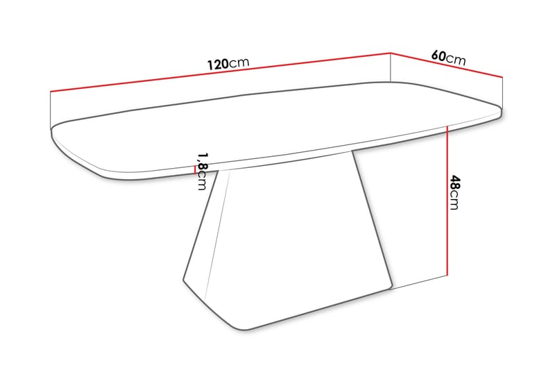 Meylor Soffbord 120 cm - Svart - Möbler - Bord & matgrupper - Soffbord