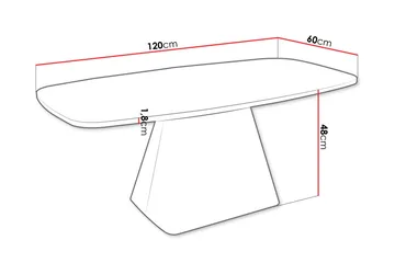 Meylor Soffbord 120 cm - Vit/Beige - Möbler - Bord & matgrupper - Soffbord