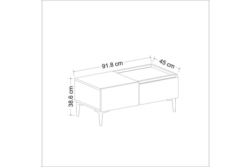 Mijara Soffbord 91,8 cm - Natur/Antracit - Möbler - Bord & matgrupper - Soffbord