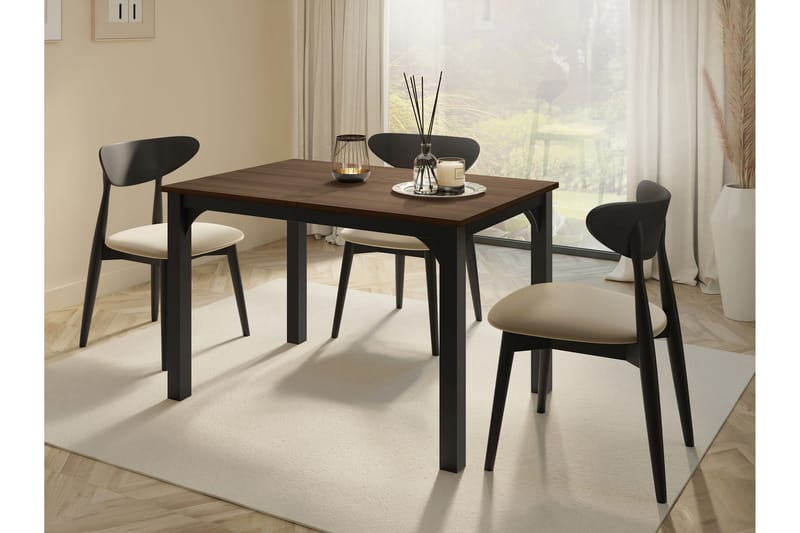 Millport Matbord 158 cm - Svart/Brun - Möbler - Bord & matgrupper - Matbord & köksbord