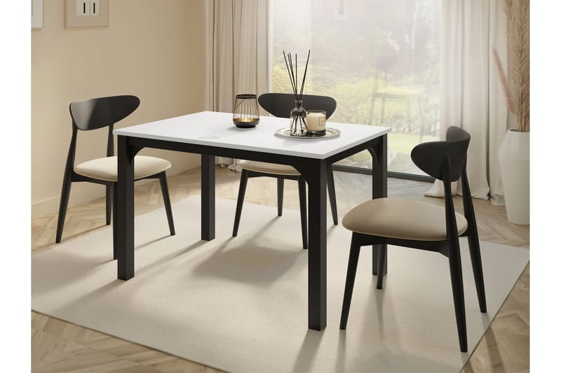 Millport Matbord 158 cm - Svart/Vit - Möbler - Bord & matgrupper - Matbord & köksbord