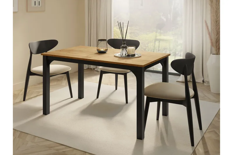 Millport Matbord 178 cm - Svart/Brun - Möbler - Bord & matgrupper - Matbord & köksbord