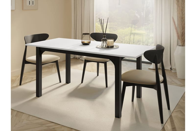 Millport Matbord 178 cm - Svart/Vit - Möbler - Bord & matgrupper - Matbord & köksbord