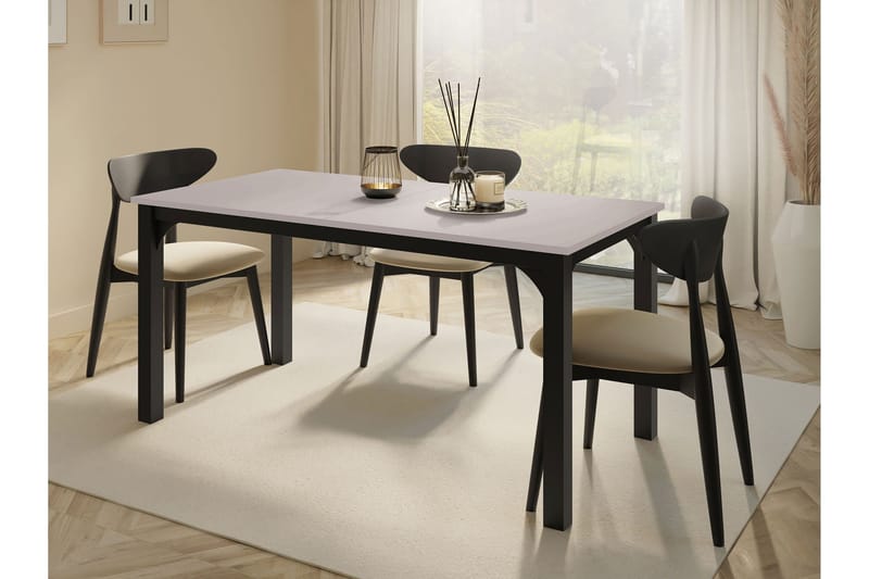 Millport Matbord 198 cm - Svart/Beige - Möbler - Bord & matgrupper - Matbord & köksbord