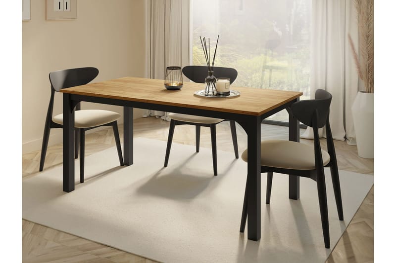 Millport Matbord 198 cm - Svart/Brun - Möbler - Bord & matgrupper - Matbord & köksbord
