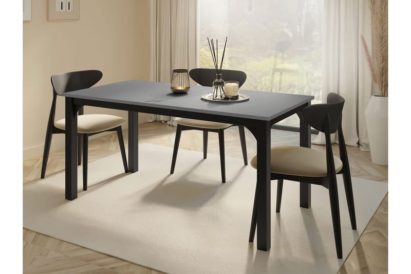Millport Matbord 198 cm - Svart/Grå - Möbler - Bord & matgrupper - Matbord & köksbord