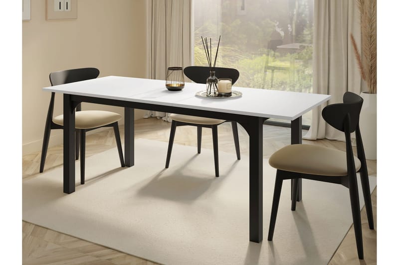 Millport Matbord 198 cm - Svart/Vit - Möbler - Bord & matgrupper - Matbord & köksbord