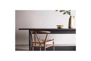 Milly Stort Rektangulärt Matbord 235 cm med Trä- och Valnötsutseende - Svart - Möbler - Bord & matgrupper - Matbord & köksbord