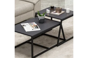 Minimal Soffbord 75x50 cm Svart - Hanah Home - Möbler - Bord & matgrupper - Soffbord