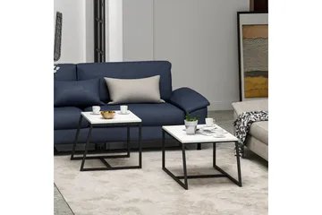 Minimal Soffbord 75x50 cm Vit - Hanah Home - Möbler - Bord & matgrupper - Soffbord