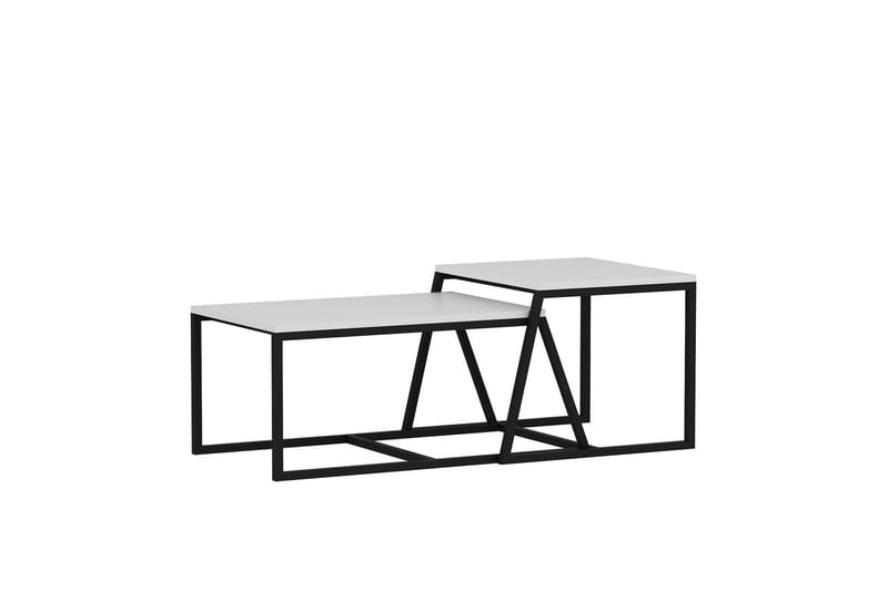 Minimal Soffbord 75x50 cm Vit - Hanah Home - Möbler - Bord & matgrupper - Soffbord
