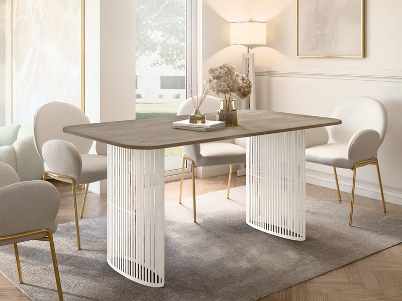 Mirion Matbord förlängningsbart 160-236 cm - beige / ljusbrun - Möbler - Bord & matgrupper - Matbord & köksbord