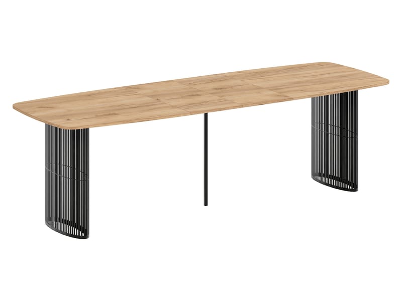 Mirion Matbord förlängningsbart 160-236 cm - beige / vit marmor - Möbler - Bord & matgrupper - Matbord & köksbord