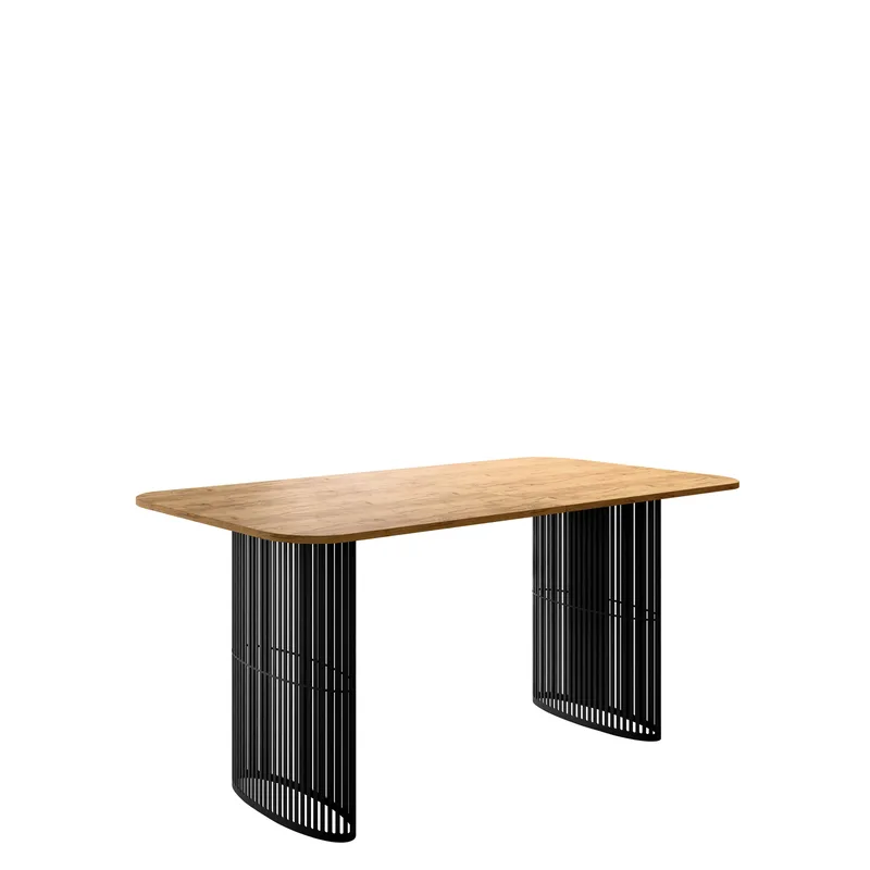 Mirion Matbord förlängningsbart 160-236 cm - Svart, natur - Möbler - Bord & matgrupper - Matbord & köksbord