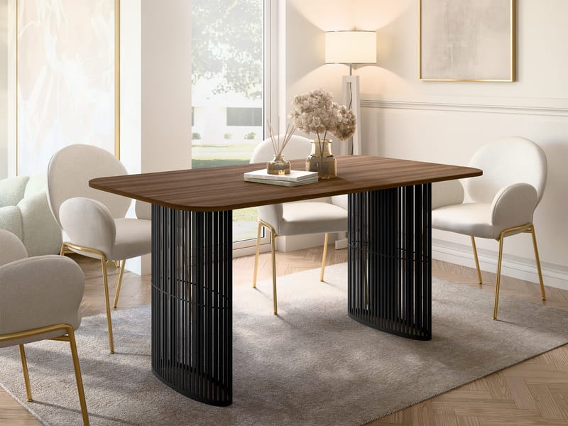 Mirion Matbord förlängningsbart 160-236 cm - svart / brun - Möbler - Bord & matgrupper - Matbord & köksbord