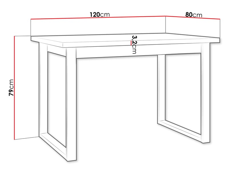 Mirlen Matbord 140 cm Rektangulär - Svart/Brun - Möbler - Bord & matgrupper - Matbord & köksbord