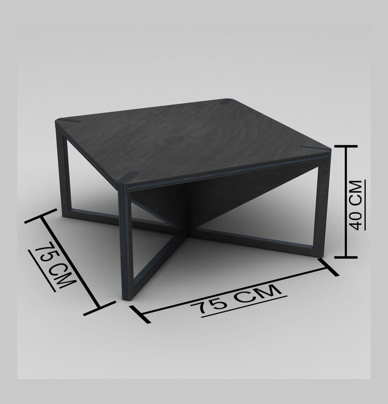 Mirona Soffbord 75 cm - Svart - Möbler - Bord & matgrupper - Soffbord