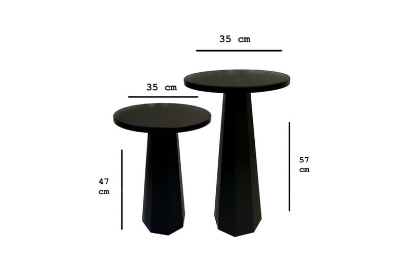 Miu Soffbord 35 cm - Svart - Möbler - Bord & matgrupper - Soffbord