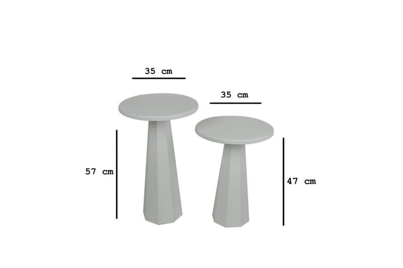 Miu Soffbord 35 cm - Vit - Möbler - Bord & matgrupper - Soffbord