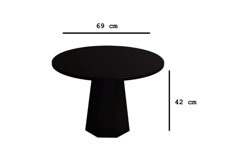 Miu Soffbord 69 cm - Svart - Möbler - Bord & matgrupper - Soffbord