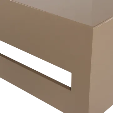 Modern Kvadratiskt Soffbord 88 cm i Metall med Utskärningar - Mullvad - Möbler - Bord & matgrupper - Soffbord