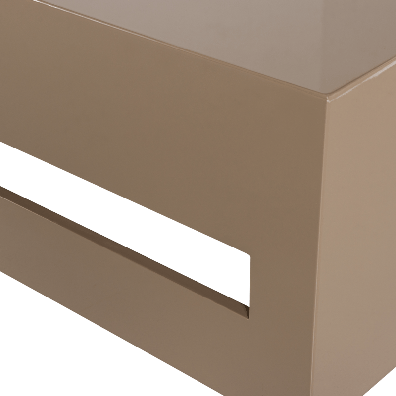 Modern Kvadratiskt Soffbord 88 cm i Metall med Utskärningar - Mullvad - Möbler - Bord & matgrupper - Soffbord