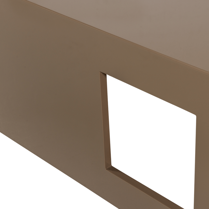 Modern Kvadratiskt Soffbord 88 cm i Metall med Utskärningar - Mullvad - Möbler - Bord & matgrupper - Soffbord
