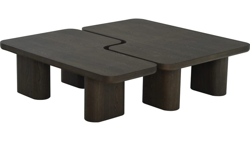 Modulo L-formad Soffbord 70x120 cm i Ek - Brun - Möbler - Bord & matgrupper - Soffbord