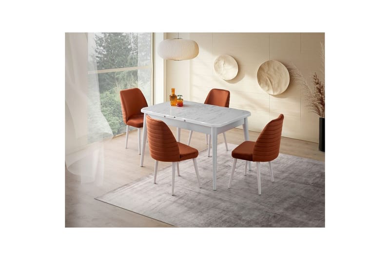 Morin Matbord 130 cm Rektangulär - Vit - Möbler - Bord & matgrupper - Matbord & köksbord