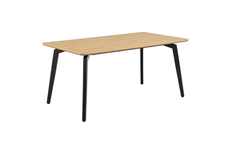 Motona Matgrupp 160 cm + 4 st Nielsby Matstolar - Svart/Beige - Möbler - Bord & matgrupper - Matgrupper