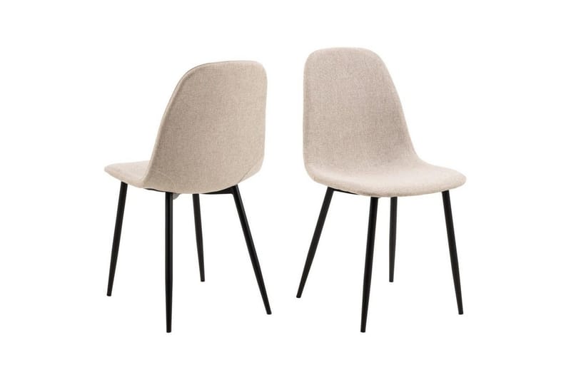 Motona Matgrupp Rund 120 cm + 4 st Salaman Matstolar - Svart/Beige - Möbler - Bord & matgrupper - Matgrupper