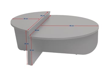 Mukund Runt Soffbord i Ljust Trä - Beige - Möbler - Bord & matgrupper - Soffbord