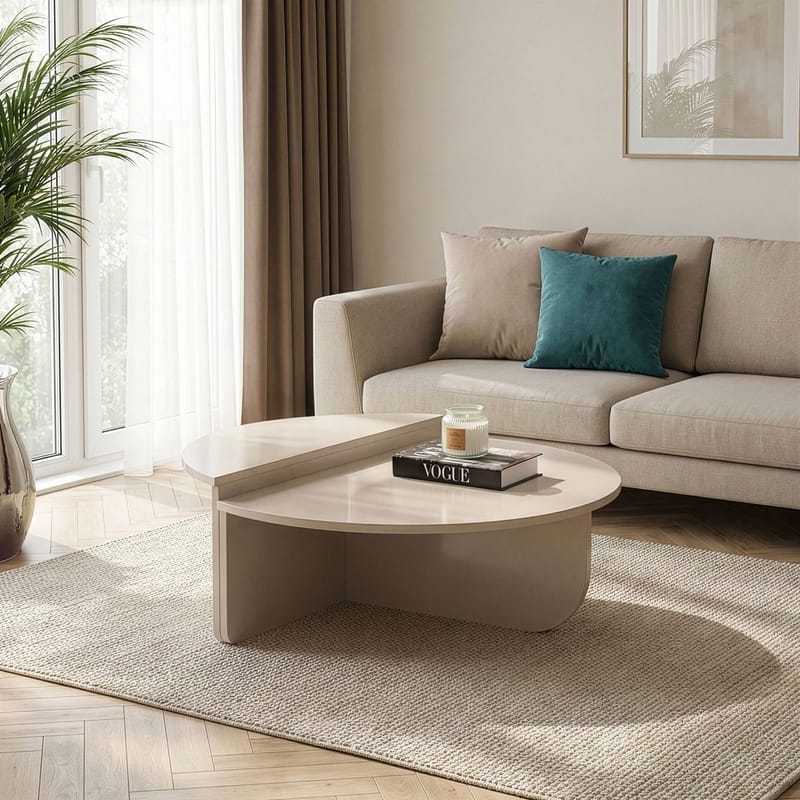 Mukund Soffbord 90 cm Rund - Mink - Möbler - Bord & matgrupper - Soffbord